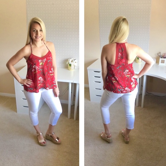 Express Tops - Express Floral Tank Top XS